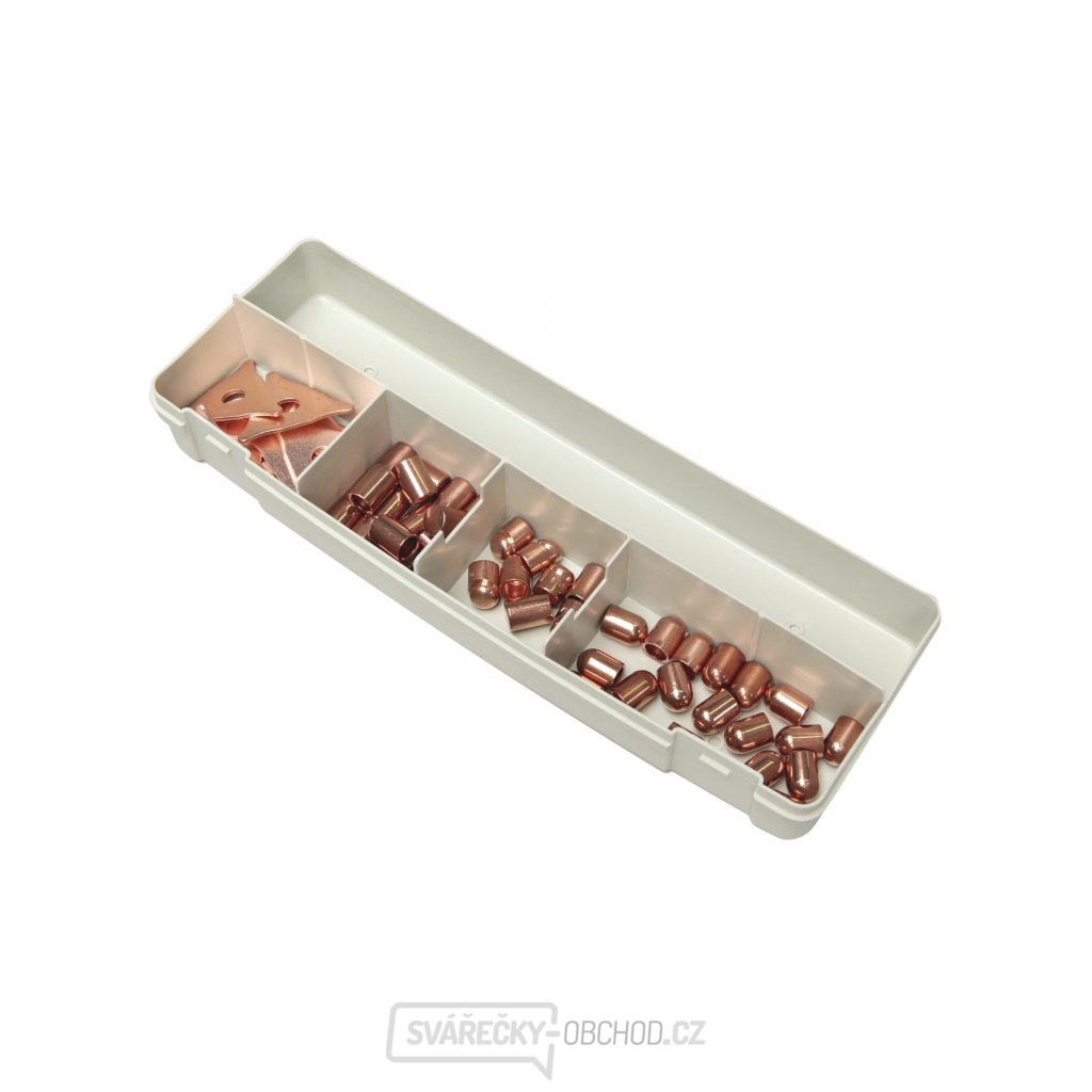 Sada příslušenství GYS pro spotovačky - kloboučky + trojúhelníky Sada příslušenství GYS pro spotovačky - kloboučky + trojúhelníky gallery main image