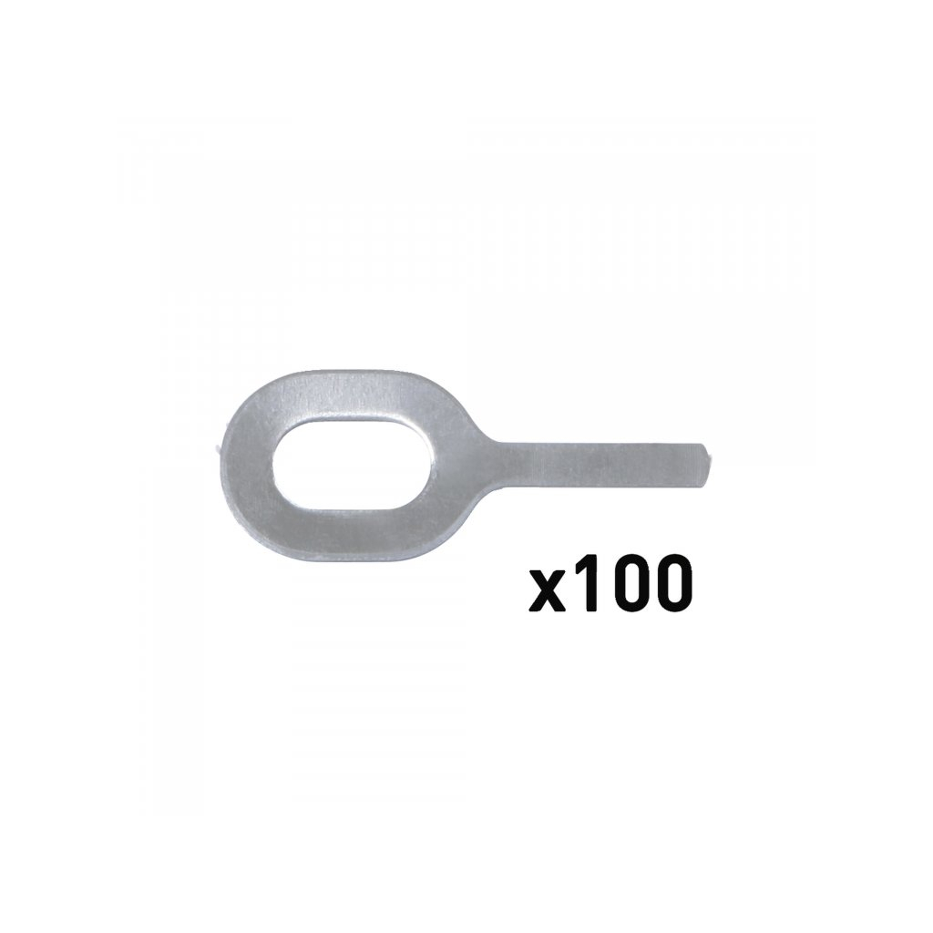 Rovná hliníková vytahovací oka GYS AlMg3 1 mm pro ARC PULL - 100ks 059498