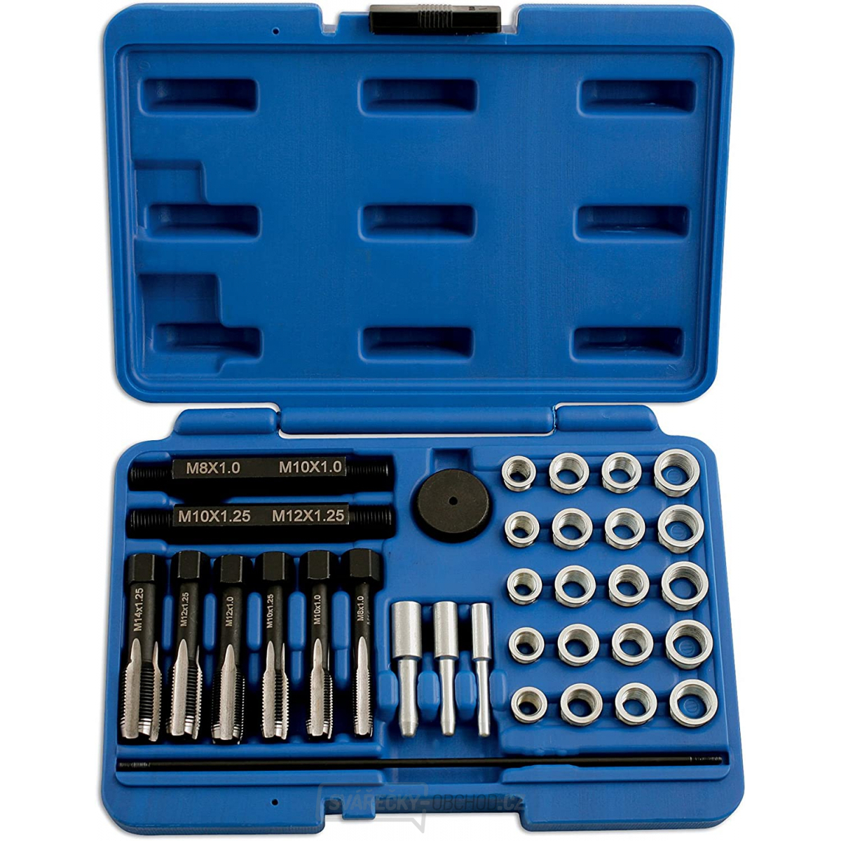 Sada na opravu závitů žhavicích svíček M8, M10, M12, M14 a regeneraci závitů, Matabro MB-02-13460