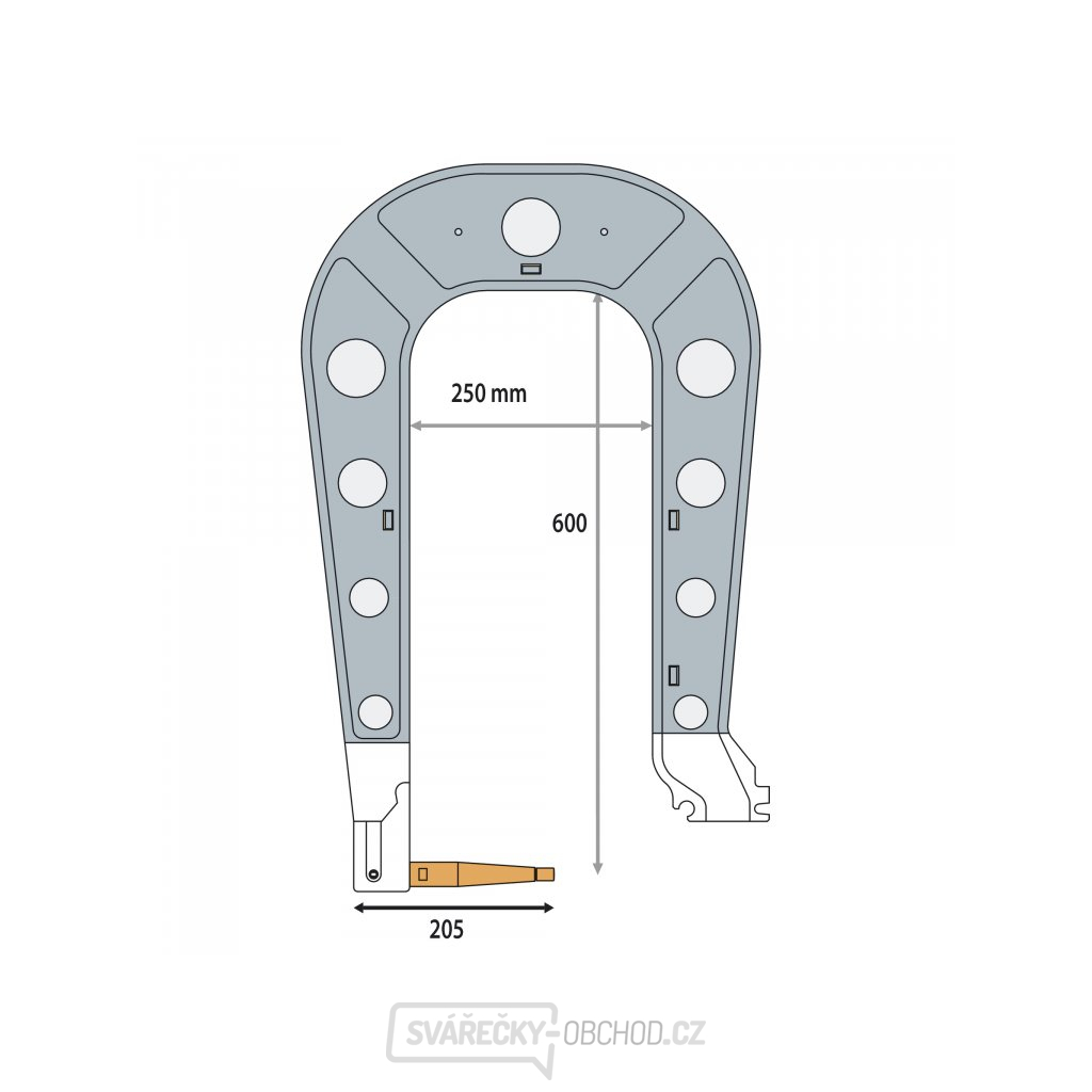 Náhradní rameno k bodovacím kleštím VAS GYS typ C9 - izolované
