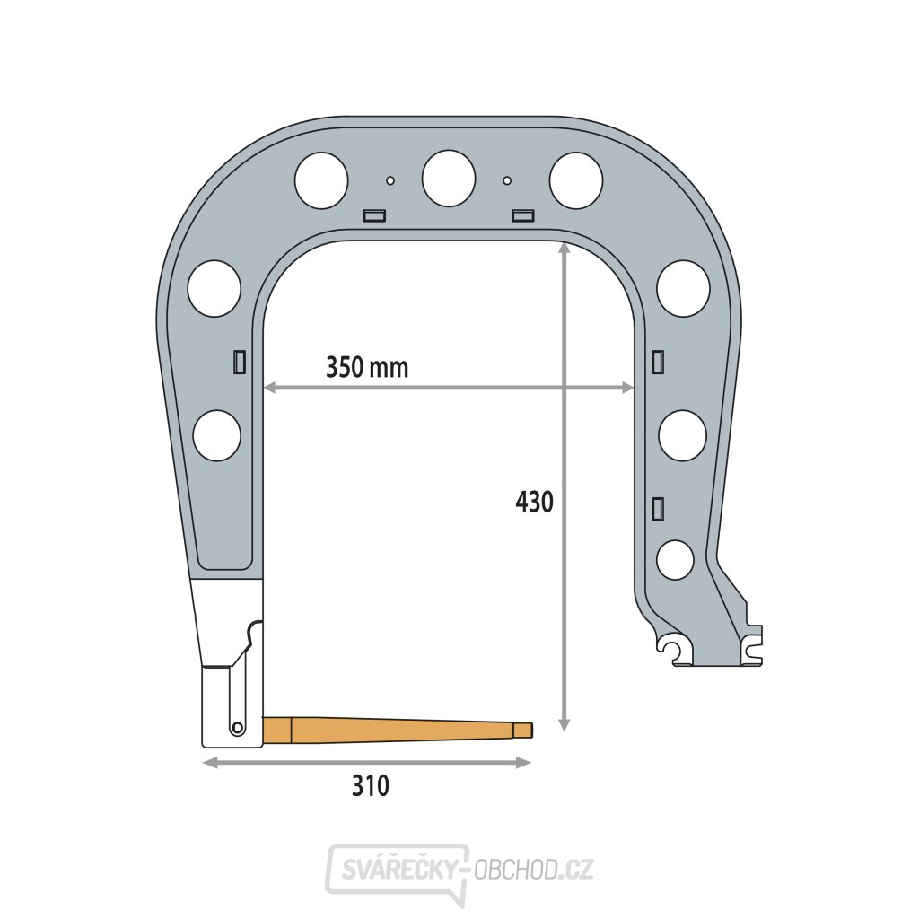 Náhradní rameno k bodovacím kleštím VAS GYS typ C7 - izolované