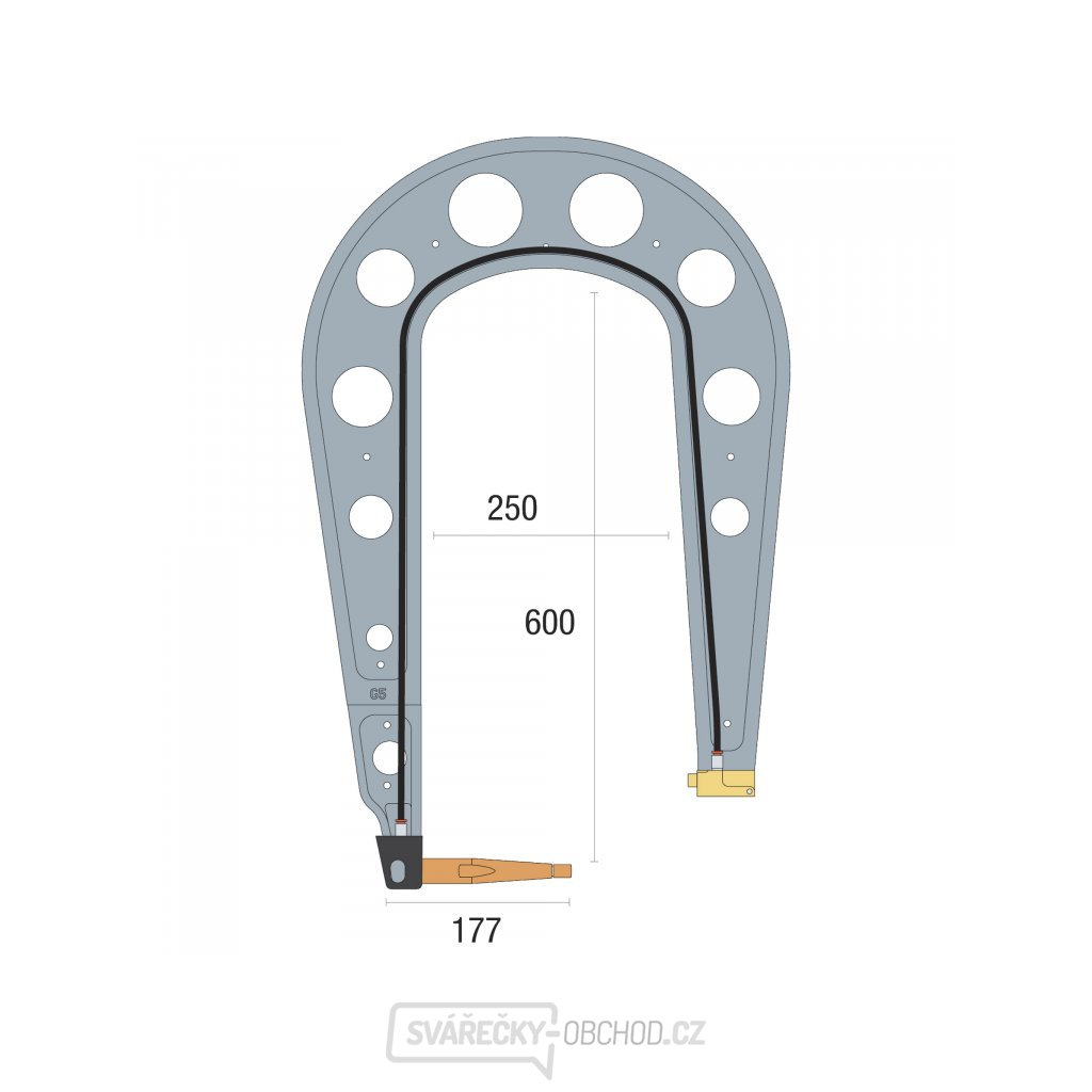 Náhradní rameno k bodovacím kleštím GYS G5 - izolované Náhradní rameno k bodovacím kleštím GYS G5 - izolované gallery main image