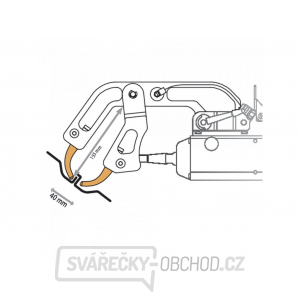 Náhradní rameno k bodovacím kleštím VAS GYS typ C10 Náhradní rameno k bodovacím kleštím VAS GYS typ C10 gallery main image