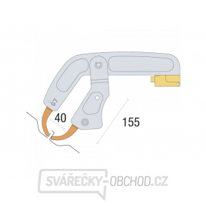 Náhradní rameno k bodovacím kleštím GYS G7 - izolované Náhradní rameno k bodovacím kleštím GYS G7 - izolované gallery main image