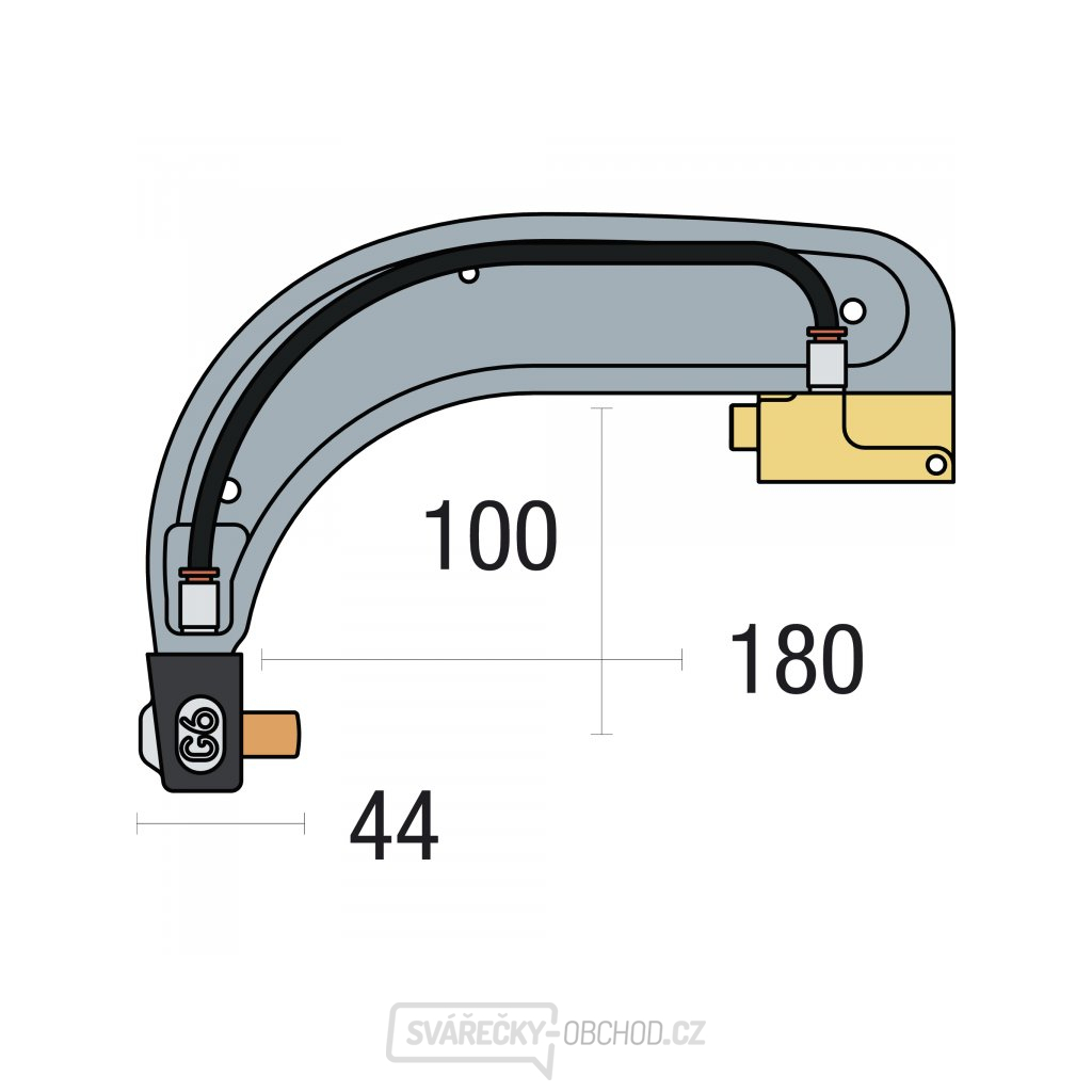Náhradní rameno k bodovacím kleštím GYS G6 - izolované Náhradní rameno k bodovacím kleštím GYS G6 - izolované gallery main image