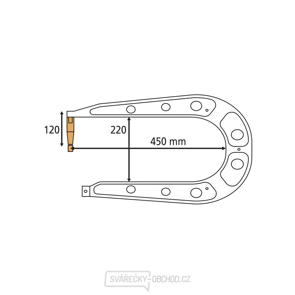 Náhradní rameno k pneumatickým bodovacím kleštím GYS typ RC3