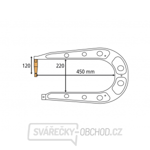 Náhradní rameno k pneumatickým bodovacím kleštím GYS typ RC3 Náhradní rameno k pneumatickým bodovacím kleštím GYS typ RC3 gallery main image