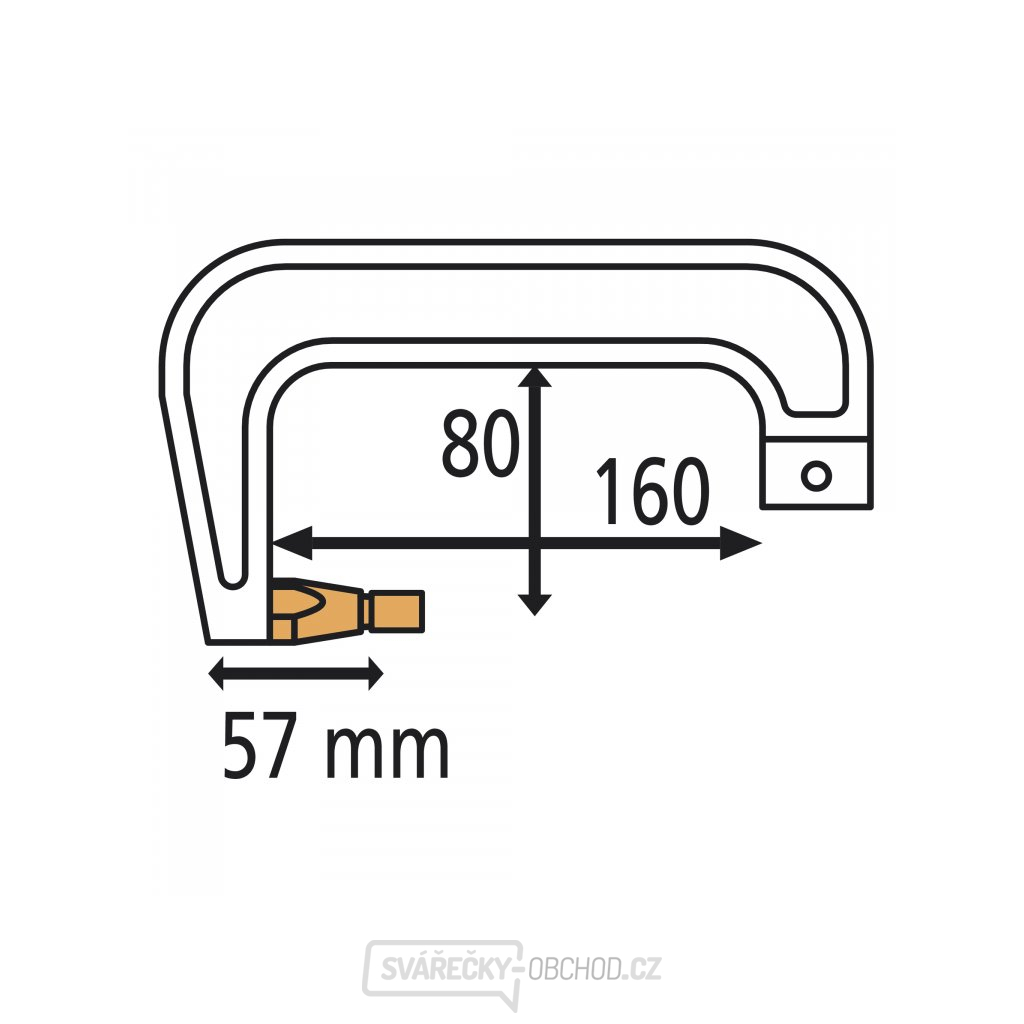 Náhradní rameno k pneumatickým bodovacím kleštím GYS typ RC1 Náhradní rameno k pneumatickým bodovacím kleštím GYS typ RC1 gallery main image