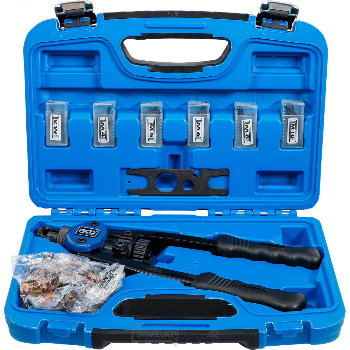 Sada kleští na nýtovací matice | M3 - M10 | 68dílná, BGS 408