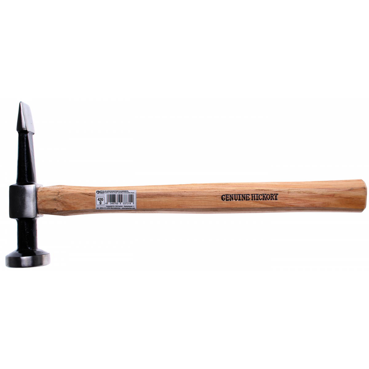 Karosářské kladivo | kulatá, plochá hlava / rovný, horizontální nos, BGS 1672-3 BGS1672-3