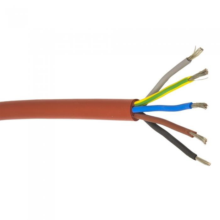 LANIT PLAST Silikonový kabel HARVIA SIHF 5 x 1,5 mm / 3 m LG2436