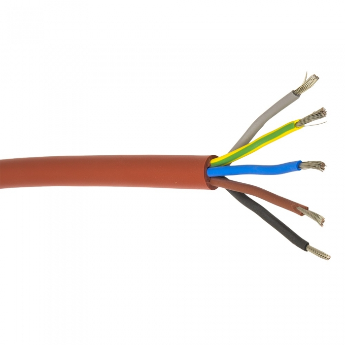 LANIT PLAST Silikonový kabel HARVIA SIHF 5 x 2,5 mm / 3 m LG2435