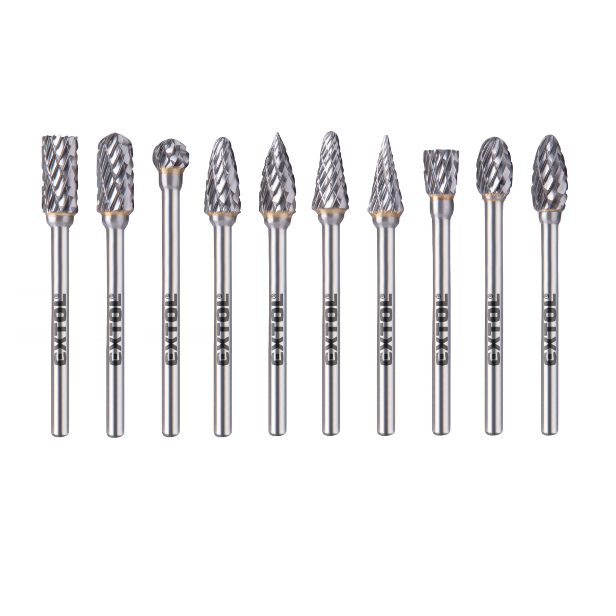 Extol - Frézy karbidové Sada 10ks 8703810