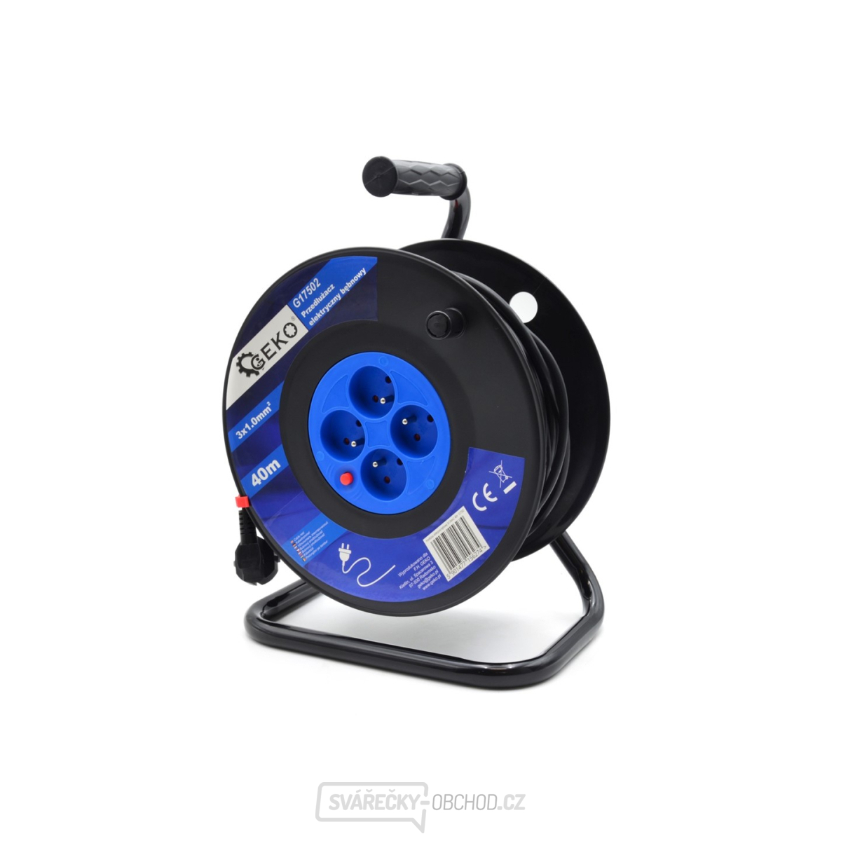Elektrický naviják prodlužovací kabel 3x1,0mm2 40m