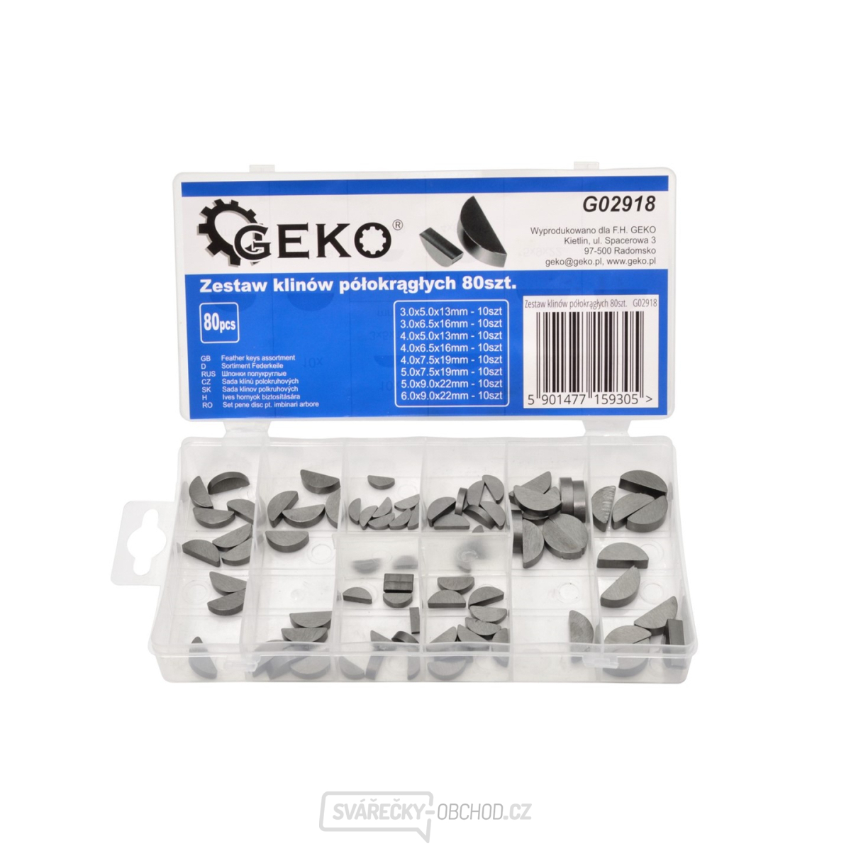 Sada půlkulatých klínů 80 ks Sada půlkulatých klínů 80 ks gallery main image