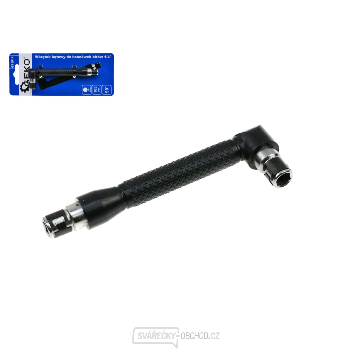 Úhlový šroubovák pro hroty 1/4" bitů