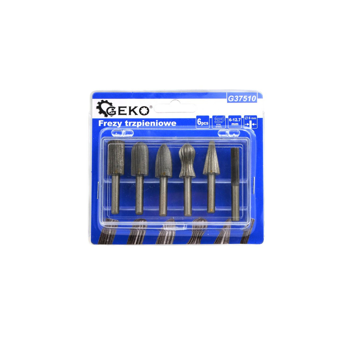 GEKO Stopkové frézy 6 kusů. 6-12,7 mm G37510
