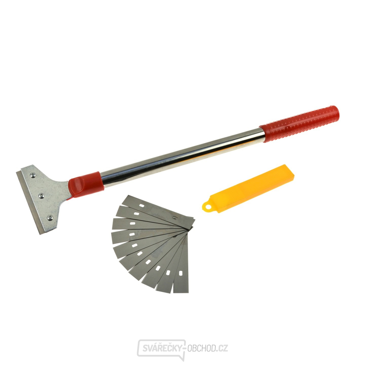 Škrabka na odstraňování barev ze stěn a oken 48cm + 10 břitů 