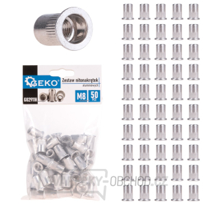 Sada hliníkových nýtovacích matic M8 50ks Sada hliníkových nýtovacích matic M8 50ks gallery main image