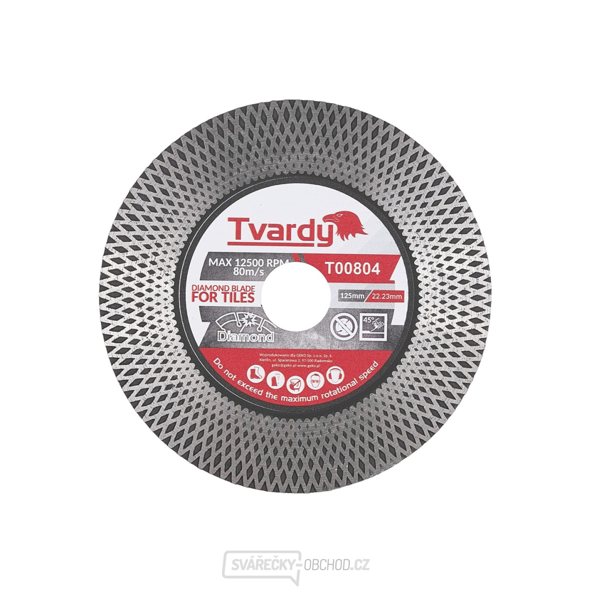 Diamantový kotouč na broušení a řezání kameniny 125x25x22,23mm 
