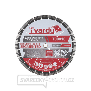 Segmentový diamantový kotouč 350x12x25,4/20mm s kroužkem   gallery main image