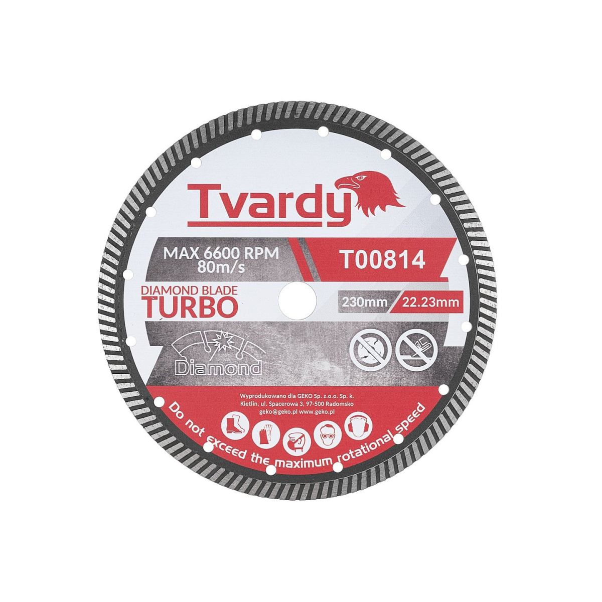 GEKO Turbo diamantový kotouč 230x10x22,23mm T00814