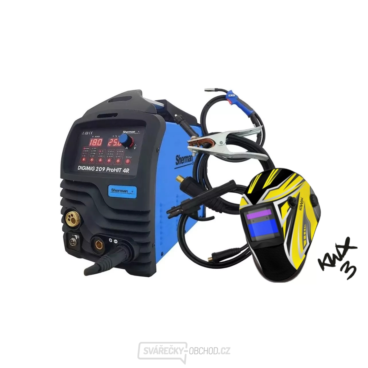 Sherman DIGIMIG 209 ProHIT 4R + Hořák TW-15/3m + Kabely + Kukla