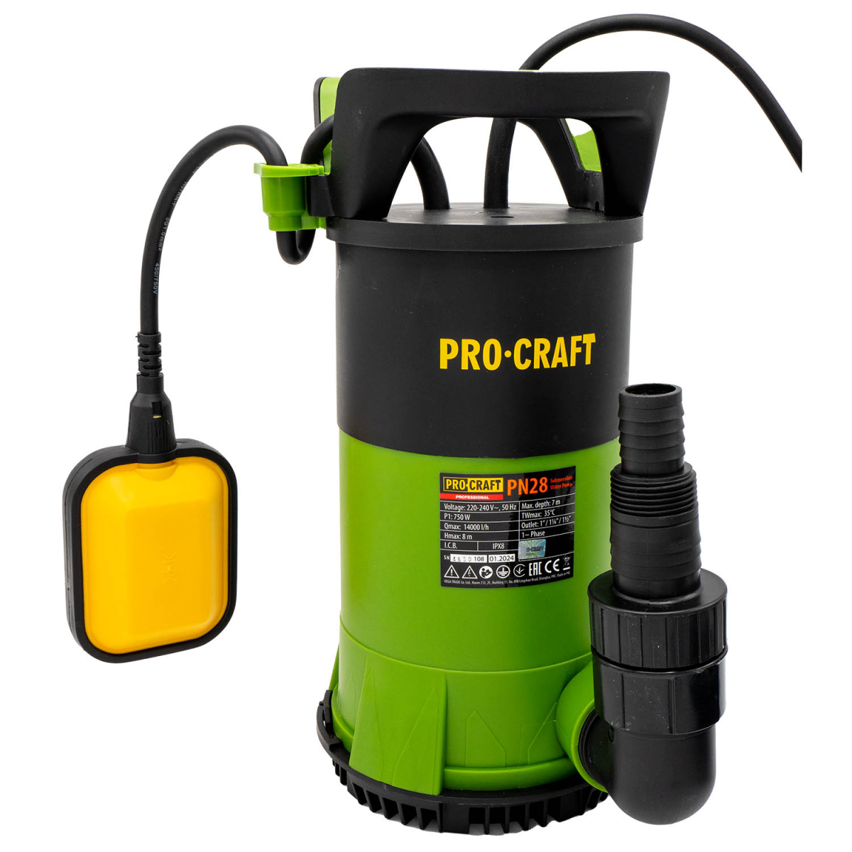 Čerpadlo ponorné Procraft PN28 | PN28 Náhled
