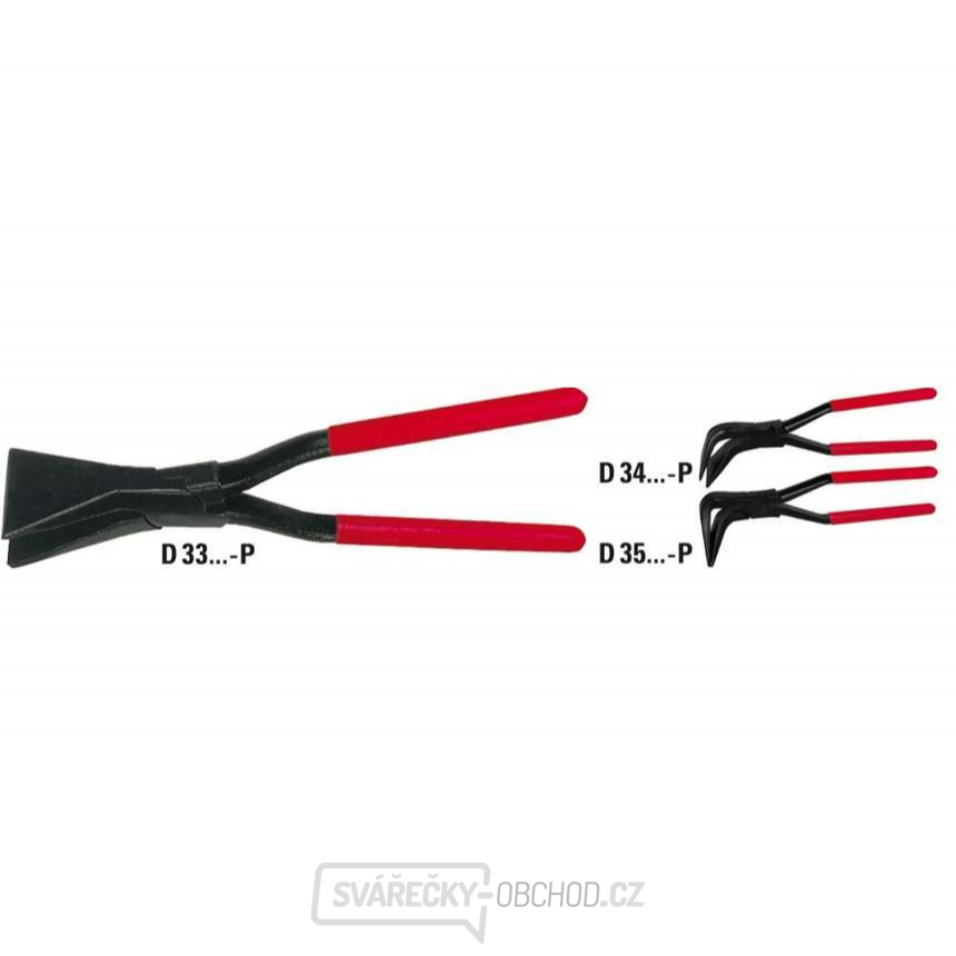 Klempířské falcovací kleště Bessey D35-60-P zahnuté