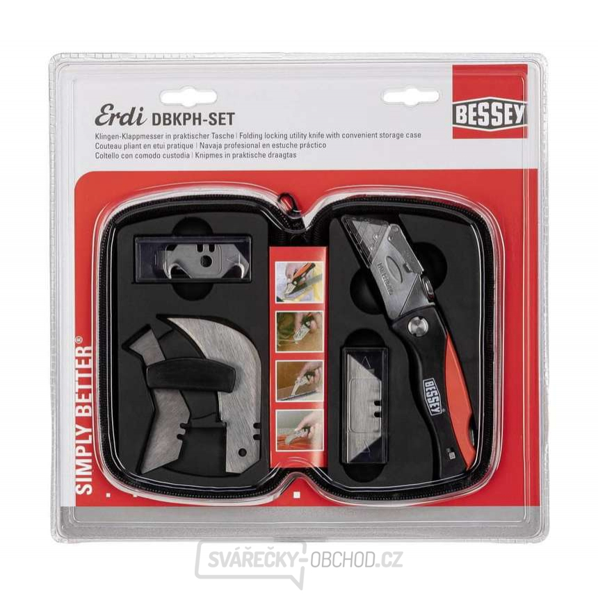Nůž s výměnnými čepelemi Bessey DBKPH Set Nůž s výměnnými čepelemi Bessey DBKPH Set gallery main image