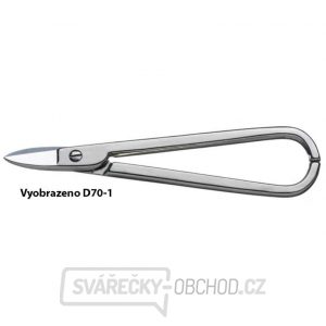 Zlatnické nůžky Bessey D71-1 obloukové břity gallery main image