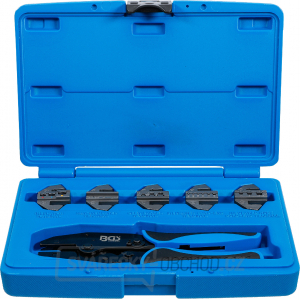 Sada krimpovacích kleští | s 5 páry čelistí, BGS 1410 Sada krimpovacích kleští | s 5 páry čelistí, BGS 1410 gallery main image