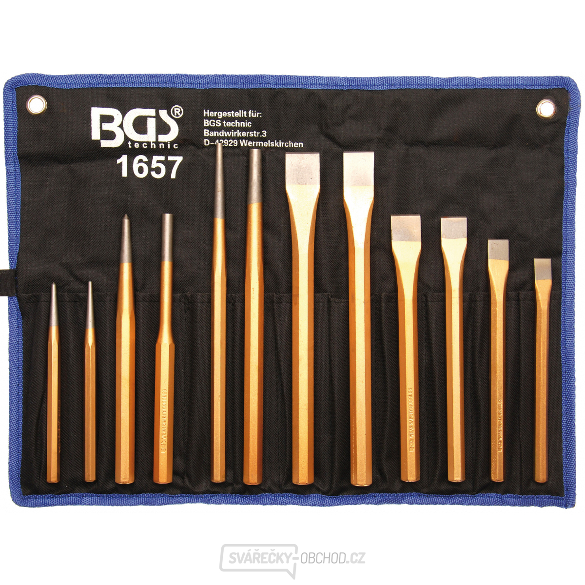 Sada vyrážečů závlaček / sekáčů / důlčíků | 12dílná, BGS 1657 Sada vyrážečů závlaček / sekáčů / důlčíků | 12dílná, BGS 1657 gallery main image