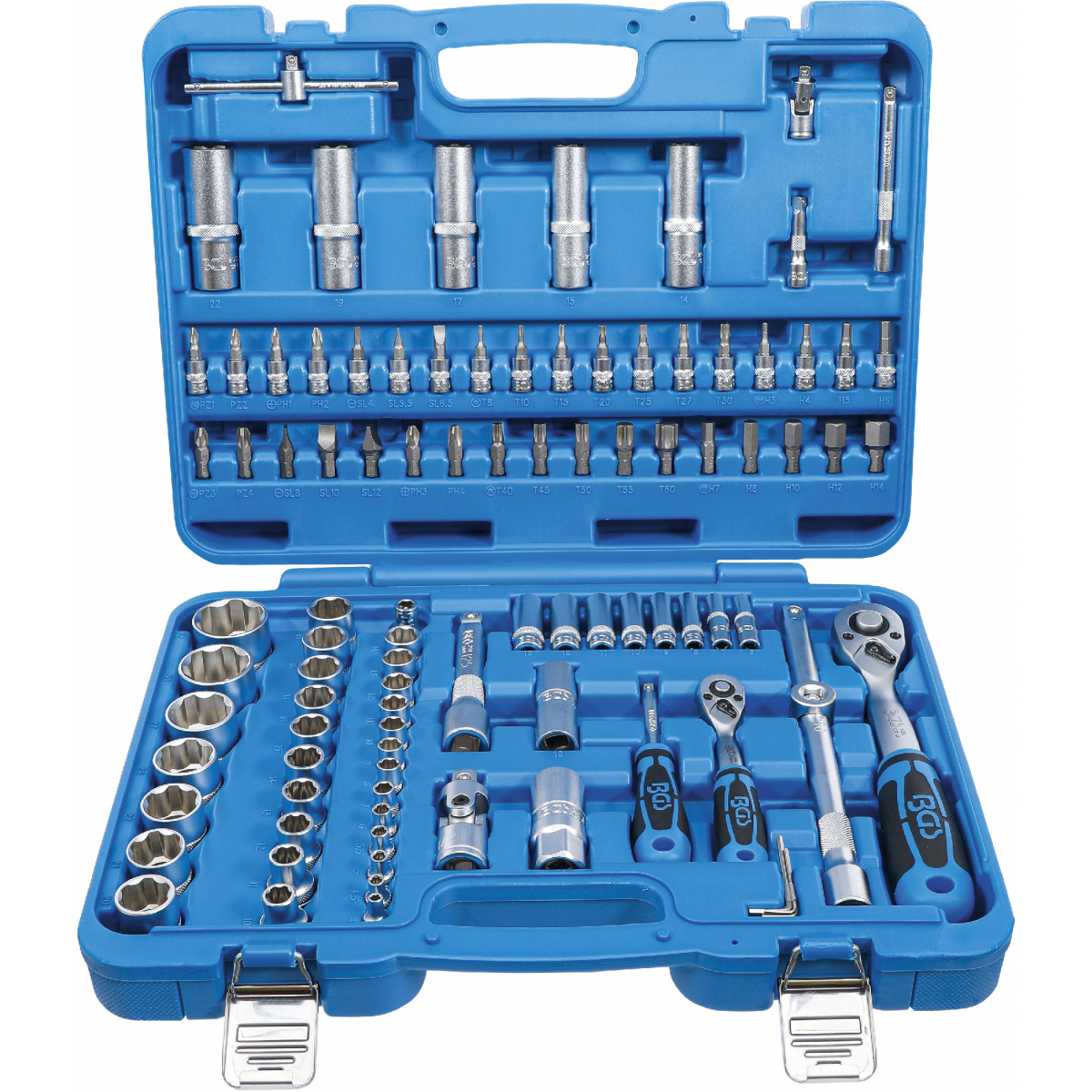 Gola sada, hřídelový profil | 6,3 mm (1/4) / 12,5 mm (1/2) | 95dílná, BGS 2294 BGS2294