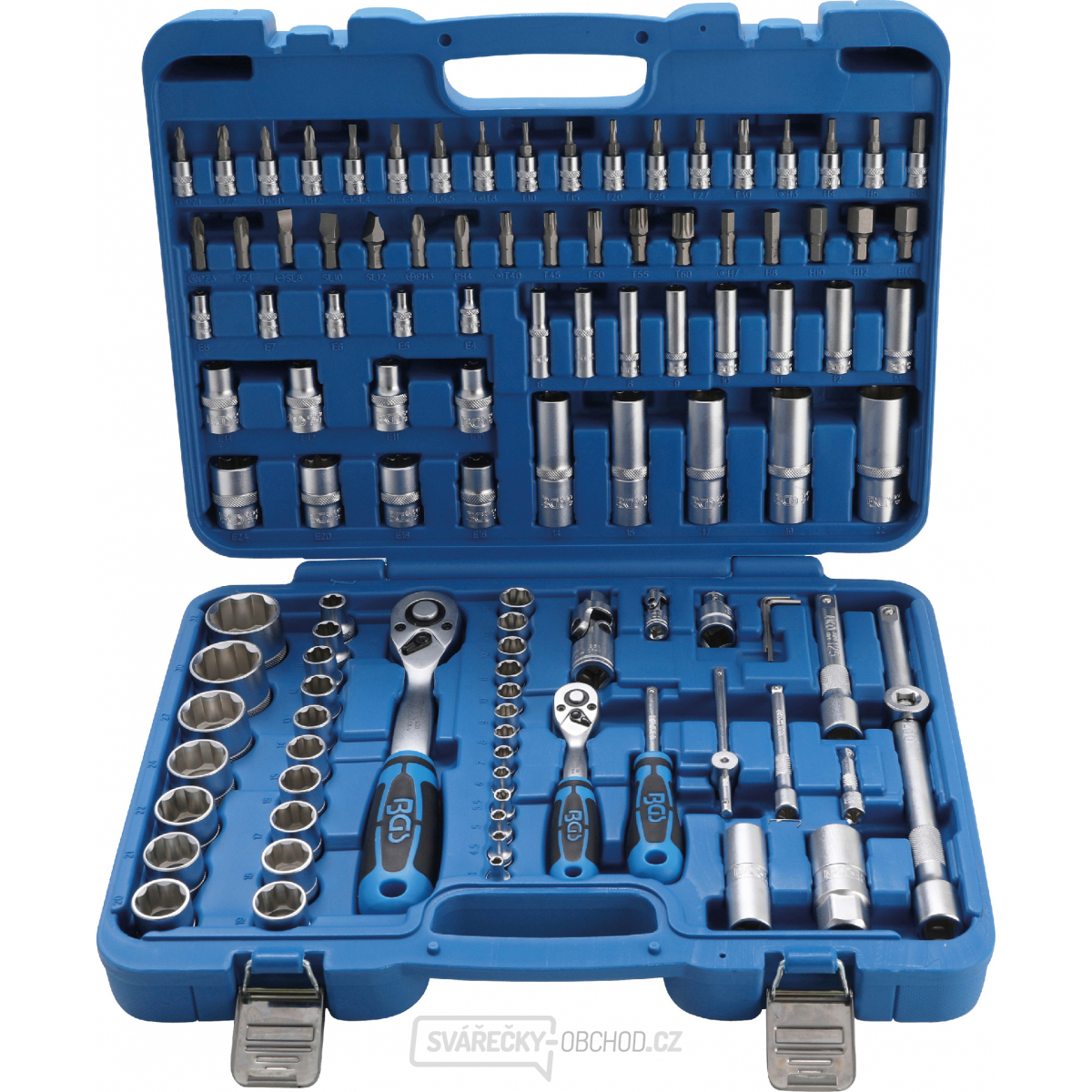 Gola sada, hřídelový profil | 6,3 mm (1/4") / 12,5 mm (1/2") | 108dílná, BGS 2298