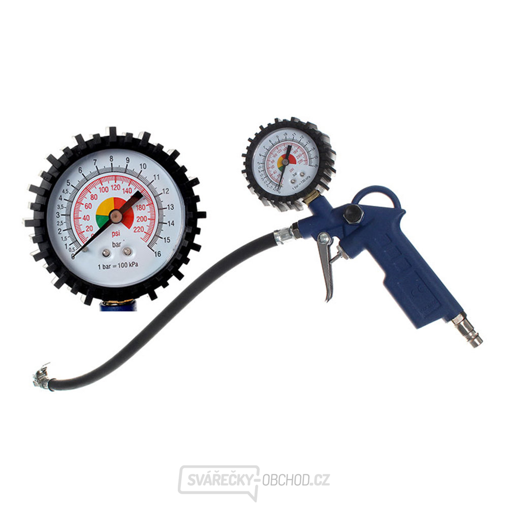 Dofukovací pistole na huštění pneumatik s manometrem, TA101 Dofukovací pistole na huštění pneumatik s manometrem, TA101 gallery main image