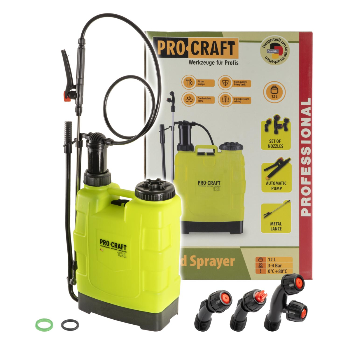 Levně Ruční tlakový postřikovač Procraft HS-12 | HS-12 HS-12