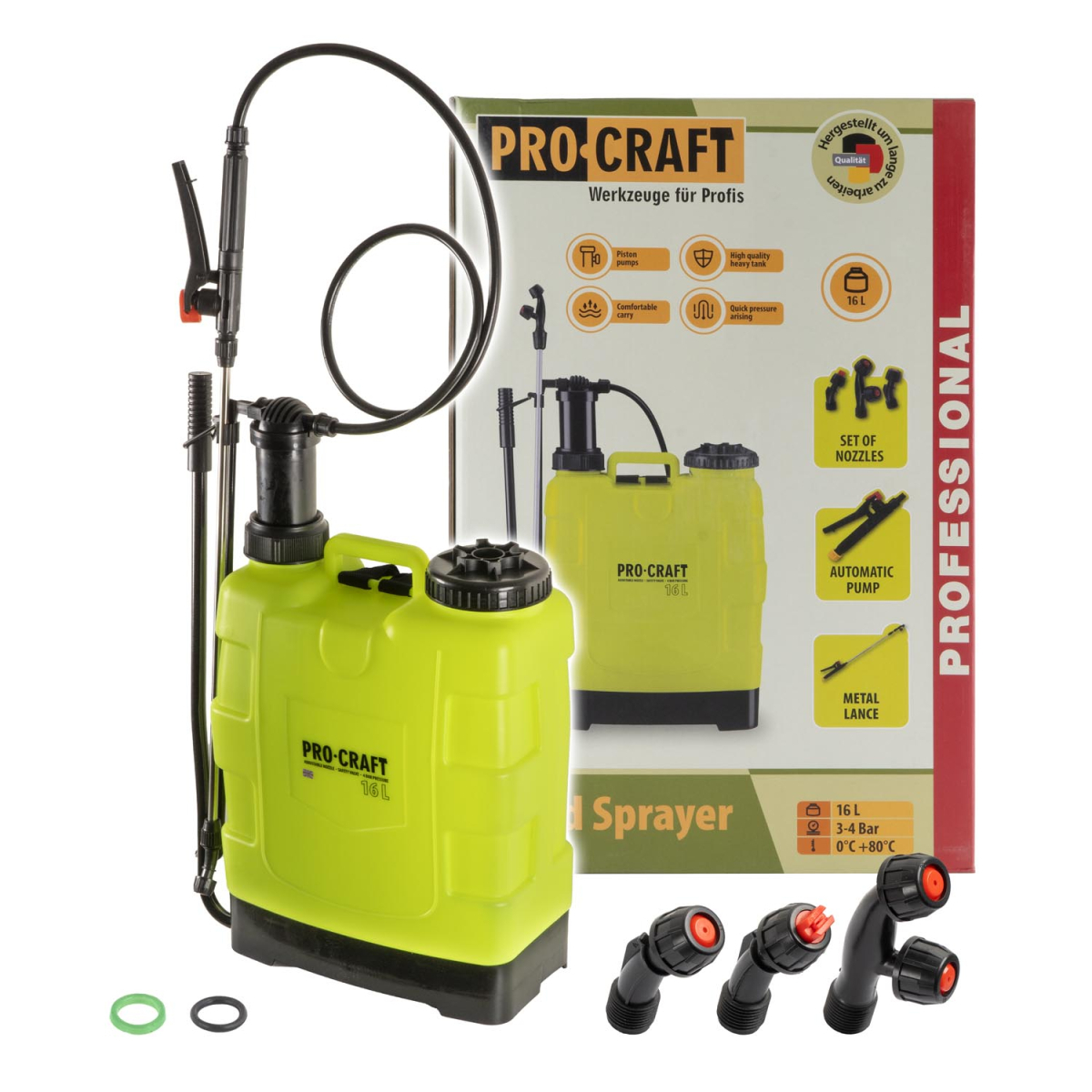 Levně Ruční tlakový postřikovač Procraft HS-16 | HS-16 HS-16