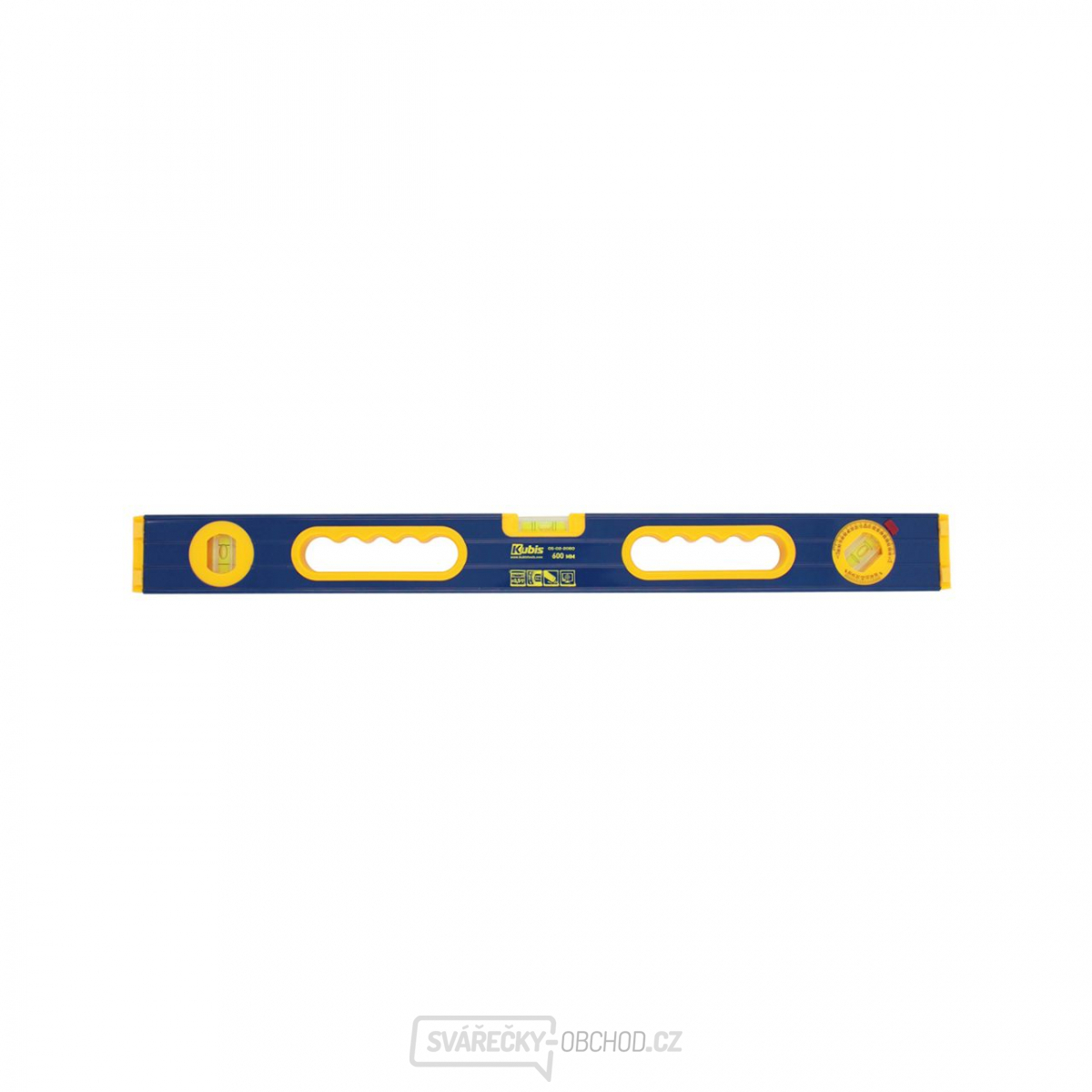 Vodováha s rukojetí 1000 mm, přesnost 0,5 mm/m, nastavitelná kapsle 360*, protiskluzové d | 05-02-2100