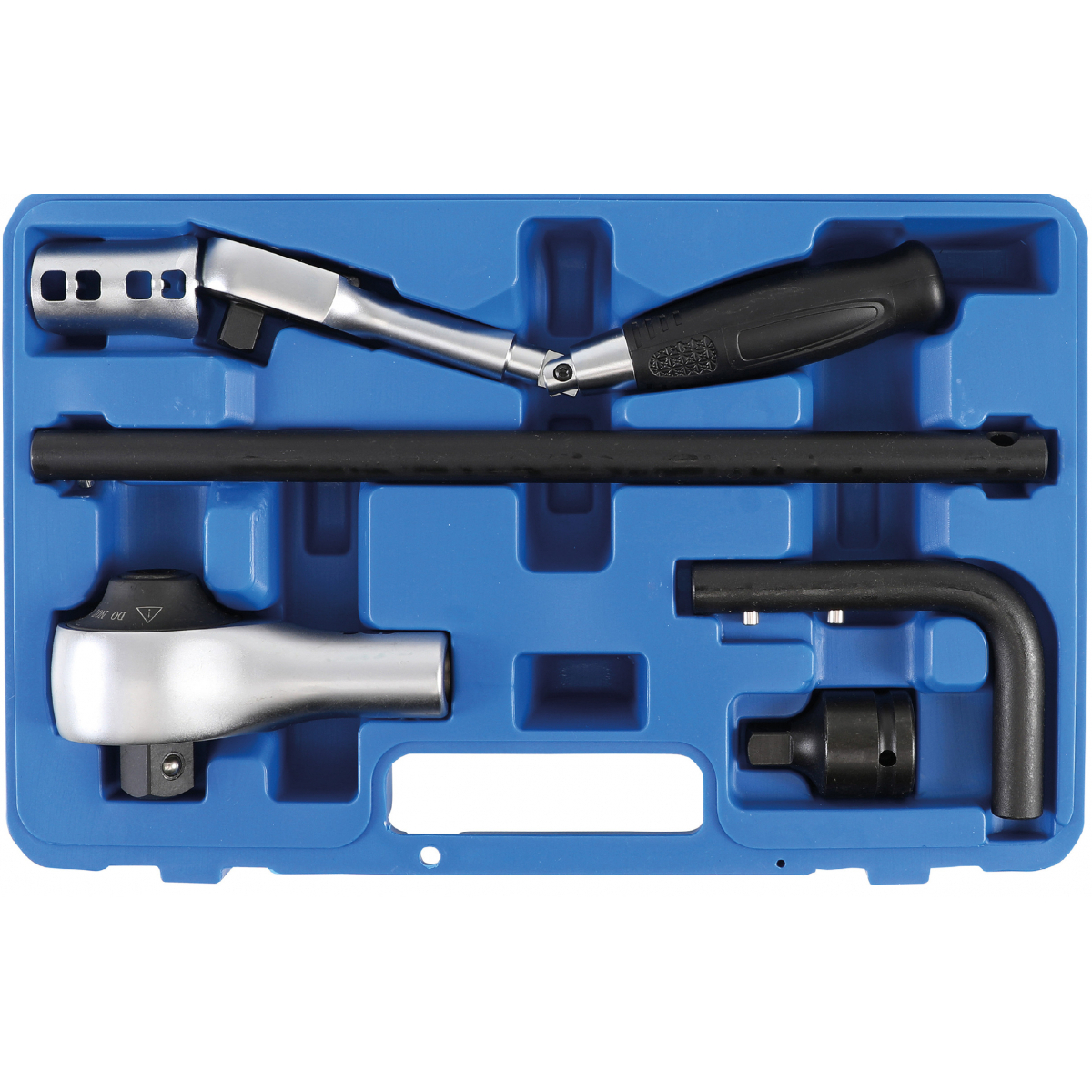 Sada násobiče krouticího momentu | 12,5 mm (1/2) + 20 mm (3/4) | 6dílná, BGS 1204 BGS1204