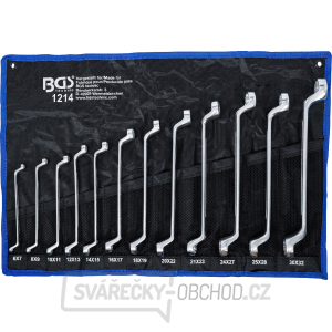 Sada oboustranných očkových klíčů | zalomené | 6 x 7 - 30 x 32 mm | 12dílná, BGS 1214 Sada oboustranných očkových klíčů | zalomené | 6 x 7 - 30 x 32 mm | 12dílná, BGS 1214 gallery main image