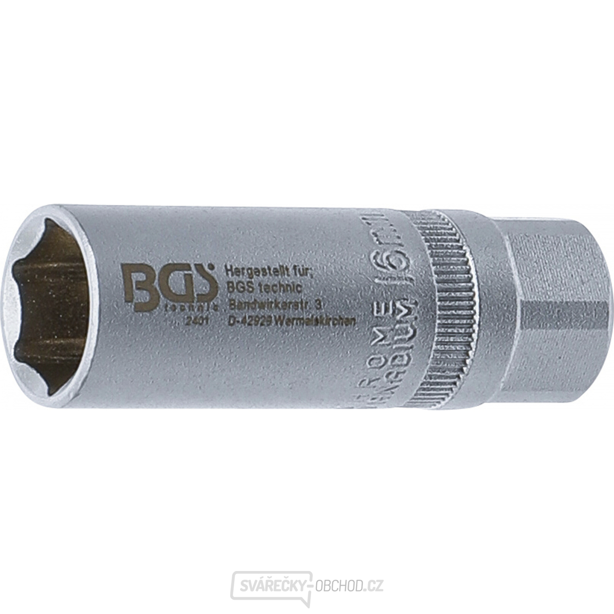 Nástrčná hlavice na zapalovací svíčky, šestihranná | 12,5 mm (1/2") | 16 mm, BGS 2401