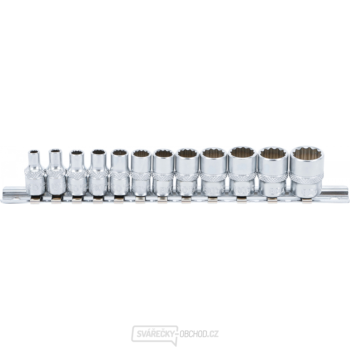 Sada nástrčných dvanáctihranných hlavic | 6,3 mm (1/4") | 12dílná, BGS 2755