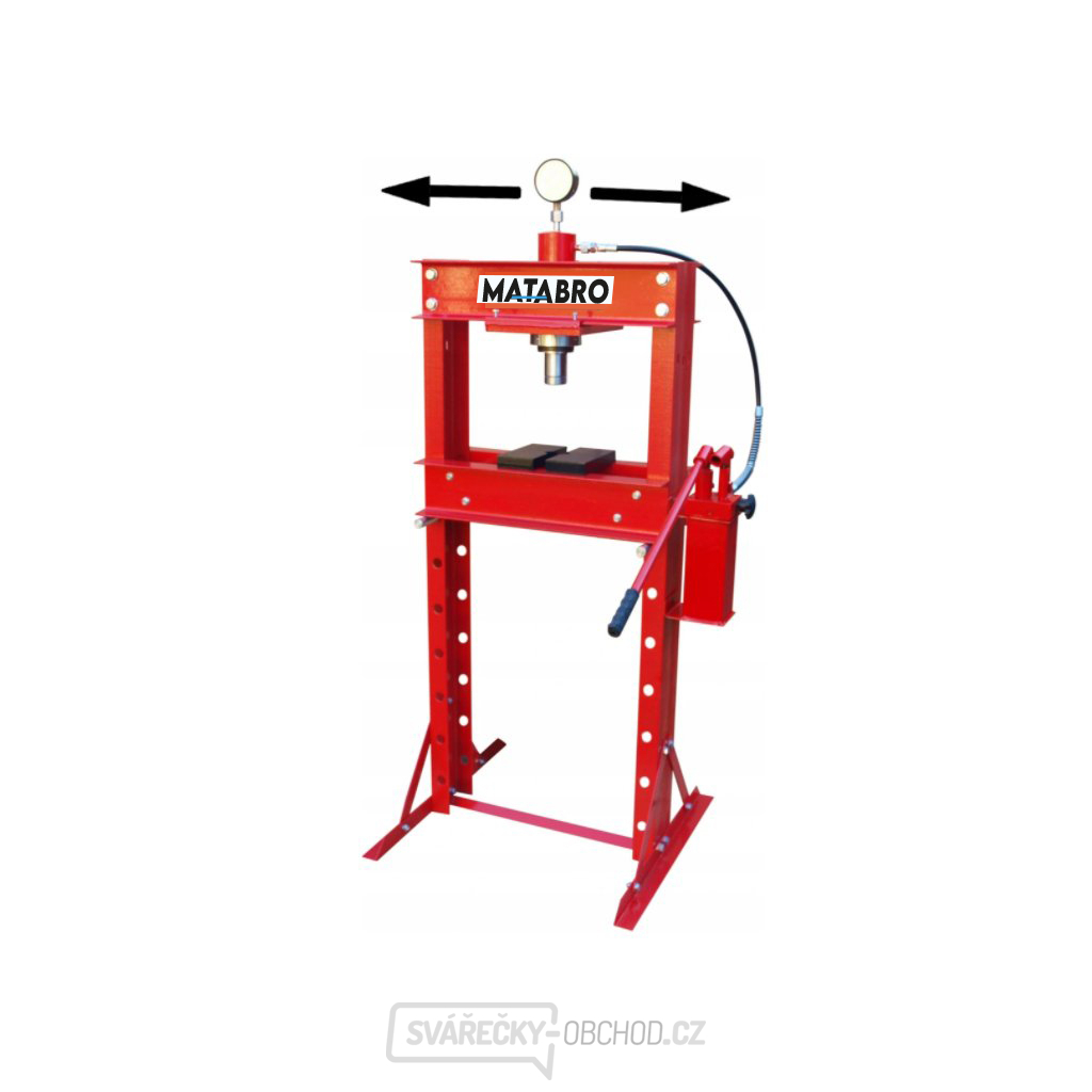 Hydraulický lis 30t s dvourychlostní pumpou a posuvným pístem, Matabro MB-P30TDP