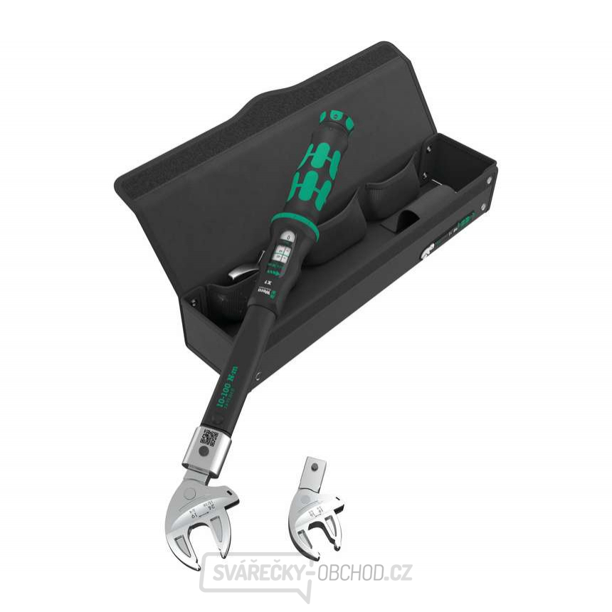 Wera 136076 Momentový klíč Click-Torque X 7 (10 ÷ 100 Nm) s nástavci 16 ÷ 32 mm pro tepelná čerpadla/klimatizace. Typ 9530 (Sada 4 dílů)