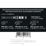 Wera 136076 Momentový klíč Click-Torque X 7 (10 ÷ 100 Nm) s nástavci 16 ÷ 32 mm pro tepelná čerpadla/klimatizace. Typ 9530 (Sada 4 dílů) Náhled