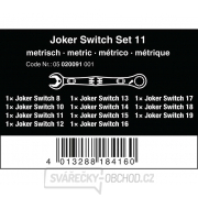 Wera 020091 Očkoploché ráčnové klíče 8 ÷ 19 mm 6001 Joker Switch 11 Set 1, přepínací (Sada 11 dílů) Náhled