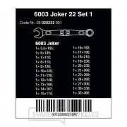 Wera 020232 Očkoploché klíče 5,5 ÷ 32 mm 6003 Joker 22 Set 1 (Sada22 dílů) Náhled
