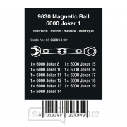 Wera 020014 Očkoploché ráčnové klíče 8 ÷ 19 mm 6000 Joker 1 na magnetické liště, 9630 (Sada 11 dílů) Náhled