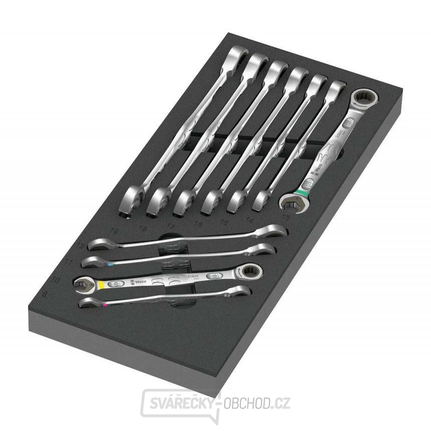 Wera 150120 Klíče Joker 6000 8 ÷ 19 mm typ 9730 v pěnové vložce, Set 1 (Sada 11 dílů)
